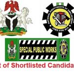 NDE 774,000 SPW Recruitment Shortlists full list of shortlisted candidates in each LGA