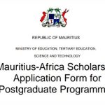 Government of Mauritius Africa Scholarships Scheme